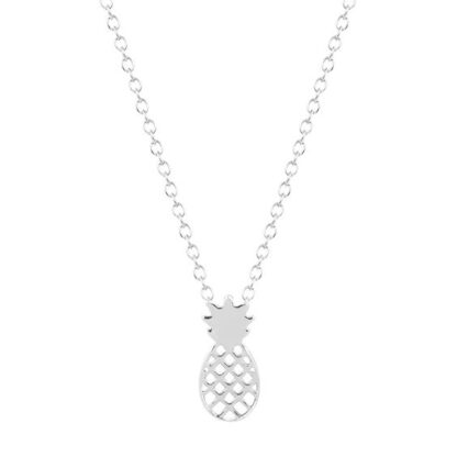 collier ananas argente