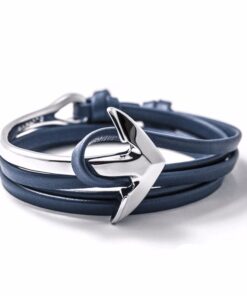 bracelet ancre argente