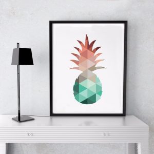 cadre toile ananas
