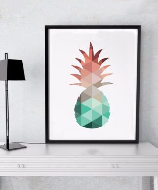 cadre toile ananas