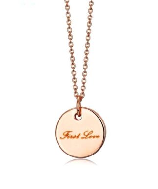 collier medaille first love