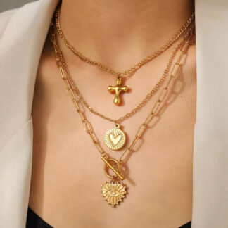 collier triple rang boheme