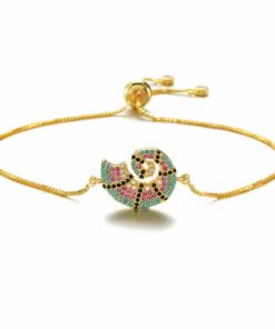 bracelet coquillage dore