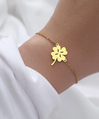 bracelet trefle femme