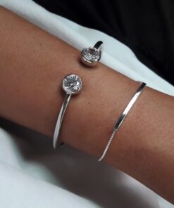 bracelet minimaliste argent