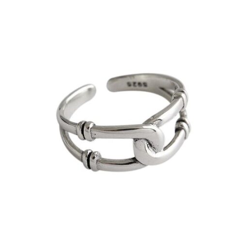 bague noued argent 925