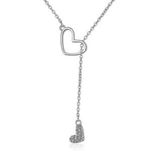 collier coeur argent original