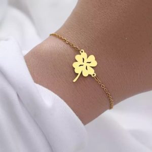 bracelet trefle femme