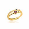 bague fine pierres multicolores