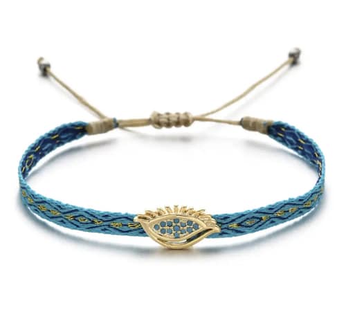 bracelet cordon turquoise