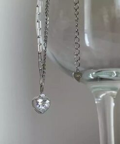 collier coeur argent tendance 2023