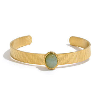 bracelet jonc pierre aventurine