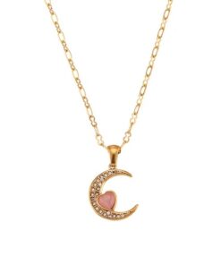 collier pendentif lune
