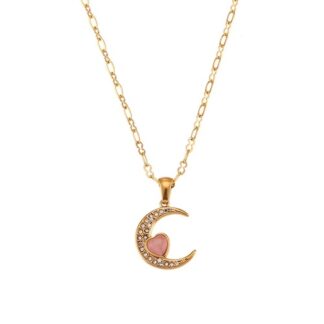 collier pendentif lune