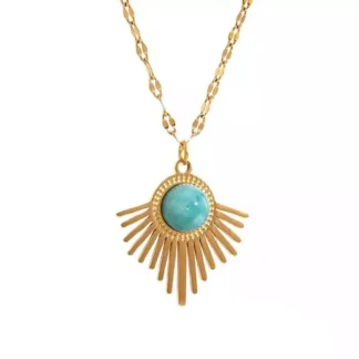 collier pierre turquoise tendance 2024