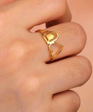 bague coeur pas cher