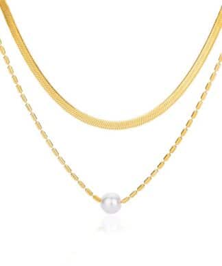 collier perle femme