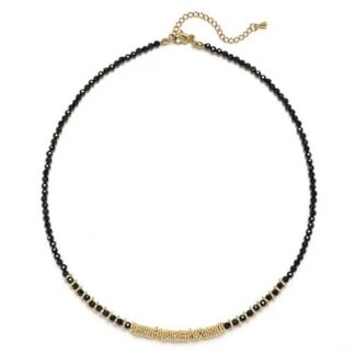 collier perles fines noir