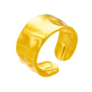 bague martele acier inoxydable